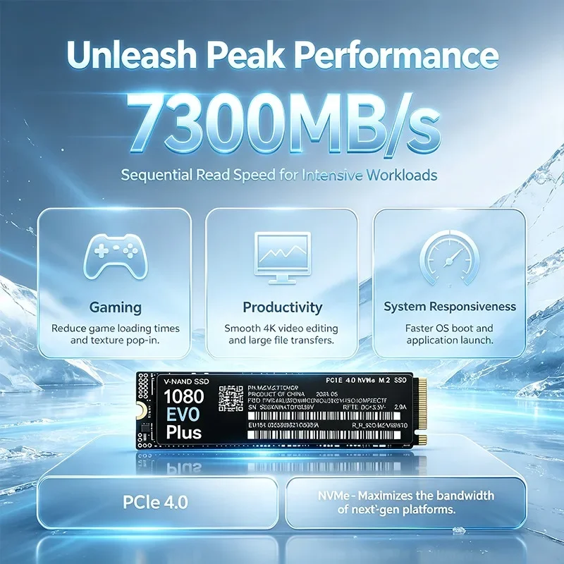 M.2 Nvme 4Tb Pcie 4.0 Ssd - Высокоскоростной оригинальный новый твердотельный накопитель 1080
