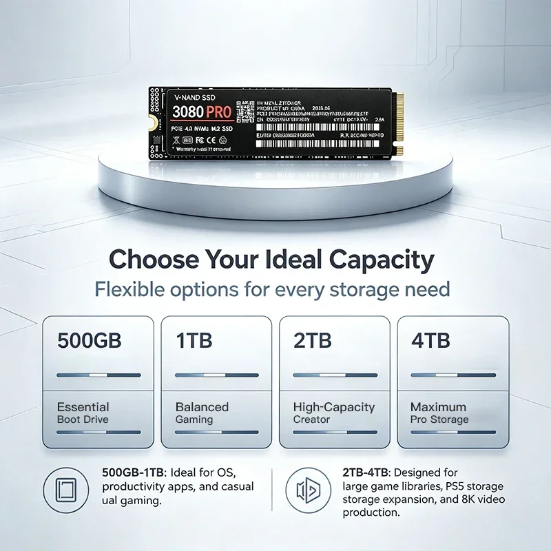 3080 PRO 500 ГБ 1 ТБ 2 ТБ 4 ТБ – обзор и цена M.2 Nvme 4Tb Pcie 4.0 Ssd