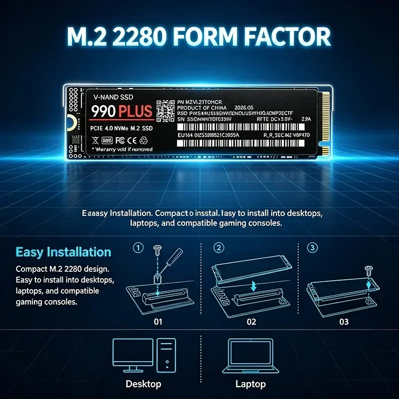НОВЫЙ твердотельный накопитель – обзор и цена M.2 Nvme 4Tb Pcie 4.0 Ssd
