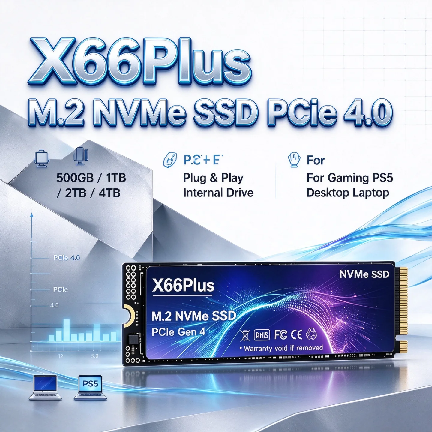 NVMe M.2 SSD PCIe 4.0 X66Plus: – обзор и цена M.2 Nvme 4Tb Pcie 4.0 Ssd