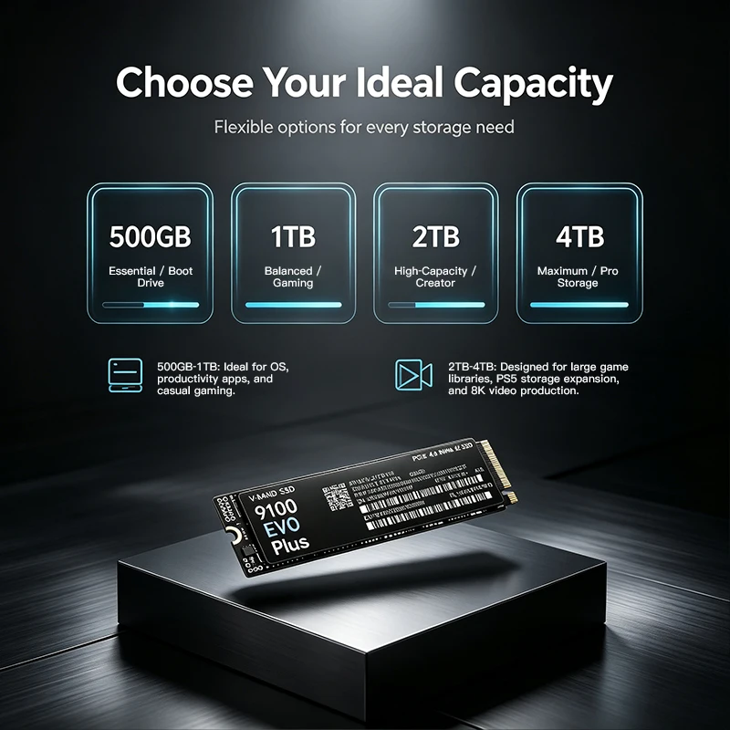 9100 EVO PLUS M.2 NVMe SSD – З – обзор и цена M.2 Nvme 4Tb Pcie 4.0 Ssd